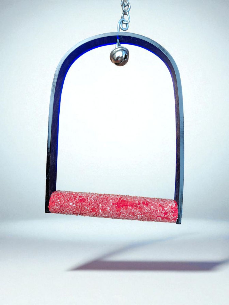 Balançoire avec perchoir en sable – Perruche