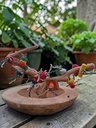 Foerageerschaal Javahout met Zitstok & Speelgoed – Foraging Bowl Large