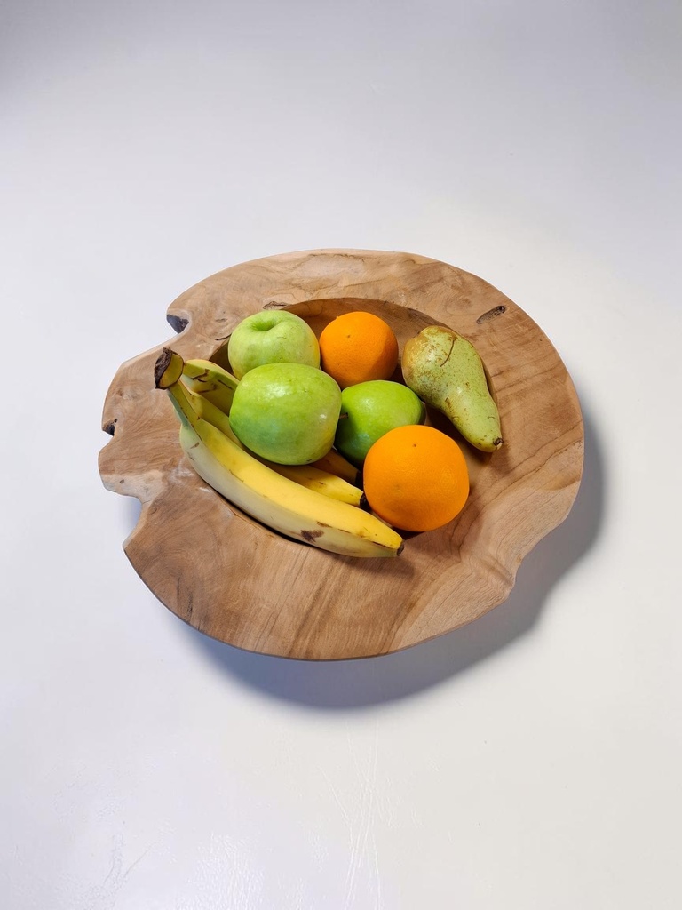 COUPE JAVA LARGE – PLATEAU DE FORAGING / COUPE DÉCORATIVE EN BOIS