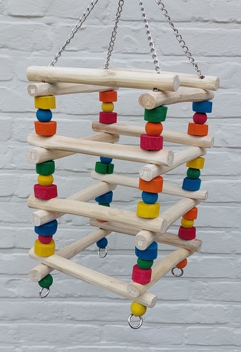 [Toys0017] BOX LADDER – Javaladder voor kleine en middelgrote papegaaien