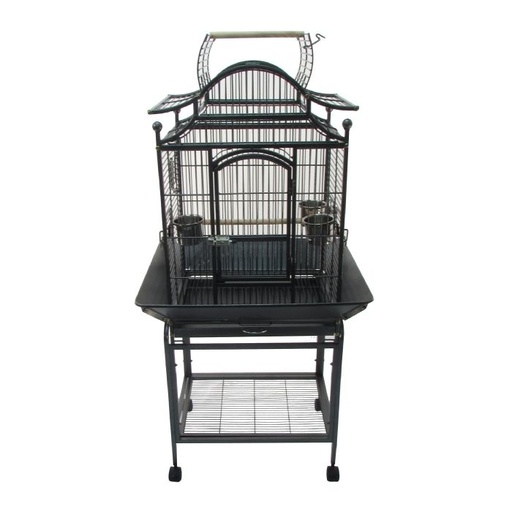 [capri] TOPMAST Cage pour perroquets Bologna – Anthracite (56 x 42 x 145 cm)