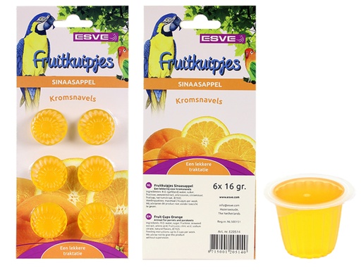 [18810] ESVE FRUITKUIPJES SINAASAPPEL 16gram 6 stuks