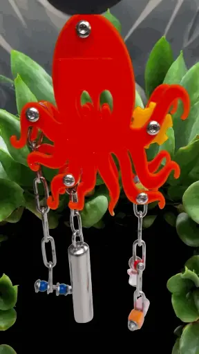 [Ac23-octo-s] PENDENTIF ACRYLIQUE OCTO moyen