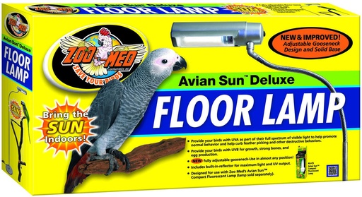 [106096000] AvianSun™ Deluxe Vloerlamp – Volledig spectrum licht voor papegaaien