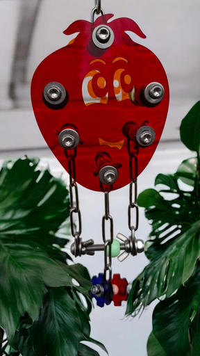 Pendentif Acrylique Fraise