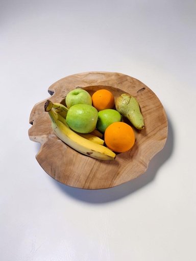 COUPE JAVA LARGE – PLATEAU DE FORAGING / COUPE DÉCORATIVE EN BOIS