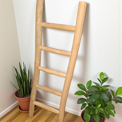 [L102] ÉCHELLE EN BOIS DE JAVA – 100 cm